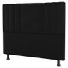 Cabeceira Cama Box Casal Grace 140cm Suede Preto - Desk Design - 1