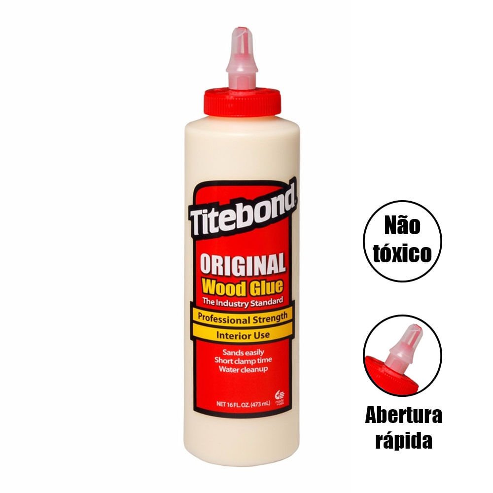 Cola para Madeira Titebond Original Wood Glue 510g | MadeiraMadeira