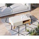 Ver imagem 1 de Mesa de Centro Colibri Jeri com 1 Nicho Off White-freijo