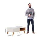 Ver imagem 2 de Mesa de Centro Colibri Jeri com 1 Nicho Off White-freijo