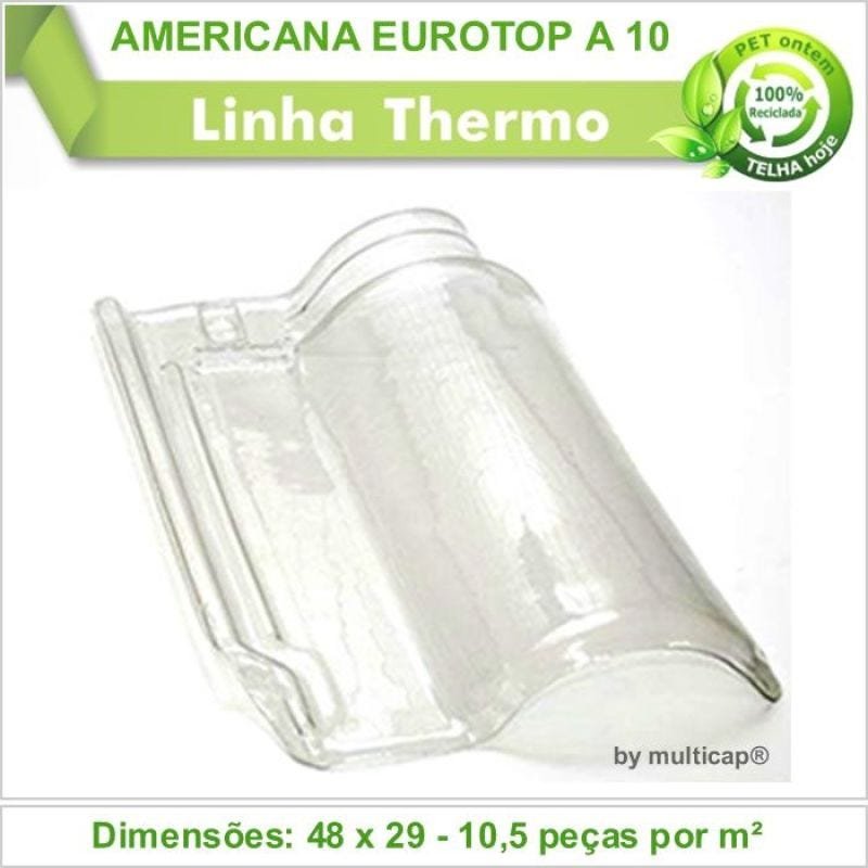 Telha PET Americana Eurotop A 10 370 Kit 6 Telha(s) - 2