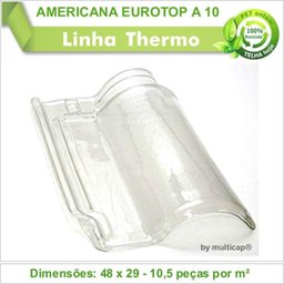 Telha Pet Americana Eurotop a 10 370 Kit 6 Telha(s) - 2