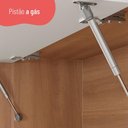 Ver imagem 5 de Armário de Cozinha Aéreo com 1 Porta Basculante 80cm Multimóveis Cr20393 Freijó/branco