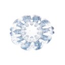 Ver imagem 2 de Vaso Lyor Italy de Vidro Azul 13cm x 11cm x 10cm