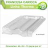 Telha PET Transparente Francesa Carioca 161 Kit 3 telha(s) - 2