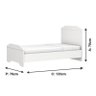 Berço Americano Mini Cama e Cômoda Mel Flat Branco Brilho - Carolina - 6