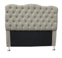 Ver imagem 1 de Cabeceira Super King 198 Cm para Cama Box Casal Agnes - Suede - Sv Decor:bege