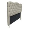 Cabeceira Super King 198 Cm para Cama Box Casal Agnes - Suede - Sv Decor:bege - 2