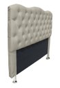 Ver imagem 2 de Cabeceira Super King 198 Cm para Cama Box Casal Agnes - Suede - Sv Decor:bege
