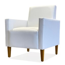Poltrona Decorativa Gabi Fixa Corino - Phoenix - Branco - 1 Poltrona Decorativa Gabi Fixa Corino - Phoenix - Branco - 1