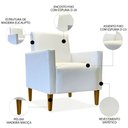 Ver imagem 3 de Poltrona Decorativa Gabi Fixa Corino - Phoenix - Branco