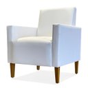 Ver imagem 2 de Poltrona Decorativa Gabi Fixa Corino - Phoenix - Branco