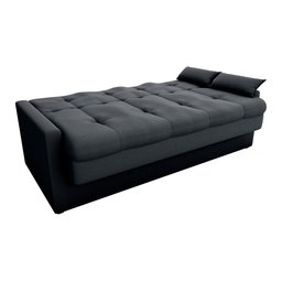 Sofá Cama com Braço 3 Lugares 1,97 Mts Dany Matrix Preto - 3 Sofá Cama com Braço 3 Lugares 1,97 Mts Dany Matrix Preto - 3