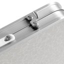 Ver imagem 3 de Mesa Notebook Dobravel Portatil de Aluminio Vira Maleta Suporte Estudo Cama Sofa Camping