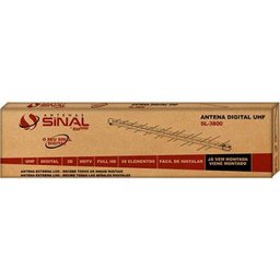 Antena Digital Externa Log 38 Elementos Uhf, HDTV - Sinal Antenas Sl-3800 - Brasforma - 3