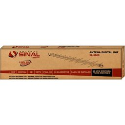 Antena Digital Externa Log 38 Elementos Uhf, HDTV - Sinal Antenas Sl-3800 - Brasforma - 7