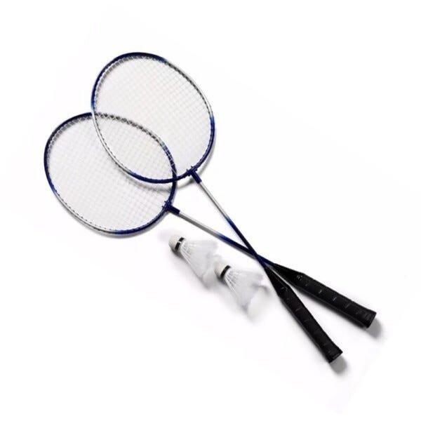 Kit 2 Raquetes Badminton 3 Petecas e Bolsa - 1