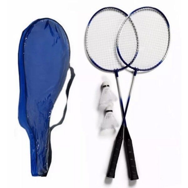 Kit 2 Raquetes Badminton 3 Petecas e Bolsa - 3