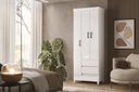 Ver imagem 1 de Guarda Roupas Fit 3.2 Santos Andira -3 Portas 2 Gavetas 191x 69 Cm:branco