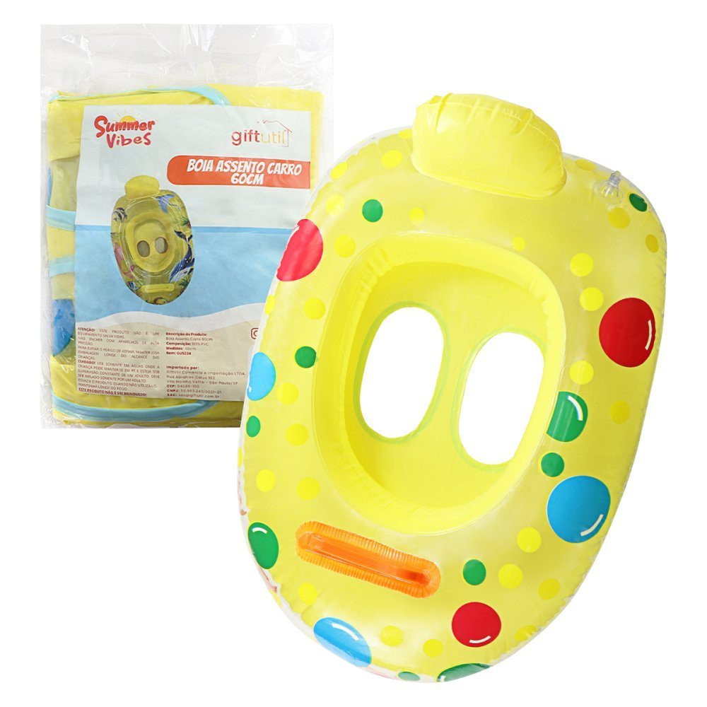 Boia Inflável Infantil Brinquedo Piscina Verão Mar 60cm - 3