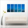 Quadro Decorativo Peixes Oceano Aquários Mosaico 5 Peças - 4