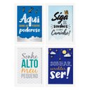 Ver imagem 2 de Quadros para Quarto Frases Infantis 22x32cm Moldura Branca