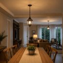Ver imagem 2 de Kit 2 Luminárias Pendente 47cm E27 Teto Marrom Dital Bivolt Heritage Área Gourmet Interno Externo
