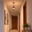 Ver imagem 6 de Kit 2 Luminárias Pendente 47cm E27 Teto Marrom Dital Bivolt Heritage Área Gourmet Interno Externo