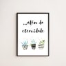 Quadro Decorativo Além da Eternidade 24x18cm - com vidro:Madeira branca - 1