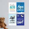 Kit Placa Decorativa MDF Frases Infantis 4un - 2