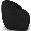 Ver imagem 2 de Poltrona Decorativa Giratória Angelina M03 Couríssimo Preto - Lyam Decor