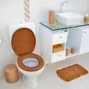 Ver imagem 5 de Assento Tampa Vaso Sanitário Oval Almofadado + Jogo de Parafusos de Fixação para Assento Sanitário