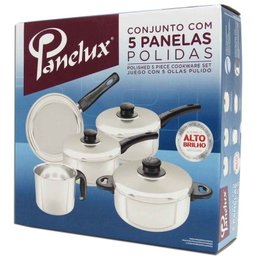 Conjunto 5 Peças De Panelas Polidas Panelux - 4