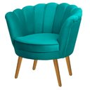 Ver imagem 1 de Poltrona Pétala em Sued Premium Tiffany Sua Casa Decorações