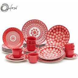 Aparelho Jogo de Jantar 20 Peças Oxford Floreal Renda - 2 Aparelho Jogo de Jantar 20 Peças Oxford Floreal Renda - 2