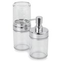 Ver imagem 1 de Conjunto Banheiro Lavabo 2 Dispenser Peças Transparente