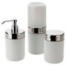 Kit Conjunto Banheiro Sabonete Escova Algodão 3 Peças Branco - 1