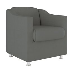 Kit 2 Poltronas Decorativas Tilla + Namoradeira Sala De Estar Cor:Cinza - 3
