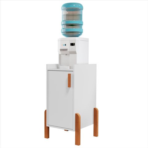 Suporte para Bebedouro Poseidon 1 Porta Branco Sal