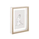 Ver imagem 3 de Porta-retratos Decorativo de Mdf com Vidro Mart:bege