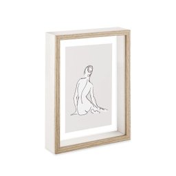 Porta-retratos Decorativo de Mdf com Vidro Mart:bege - 3