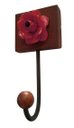 Ver imagem 1 de Cabide para Bolsa de Parede com Madeira e Flores Artesanais Rustico Libertas Rosas Artesanato Cabide