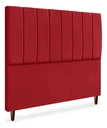 Ver imagem 2 de Cabeceira de Cama Box Carla Casal Queen 160 Cm Suede Vermelho do Lar Móveis e Decoração