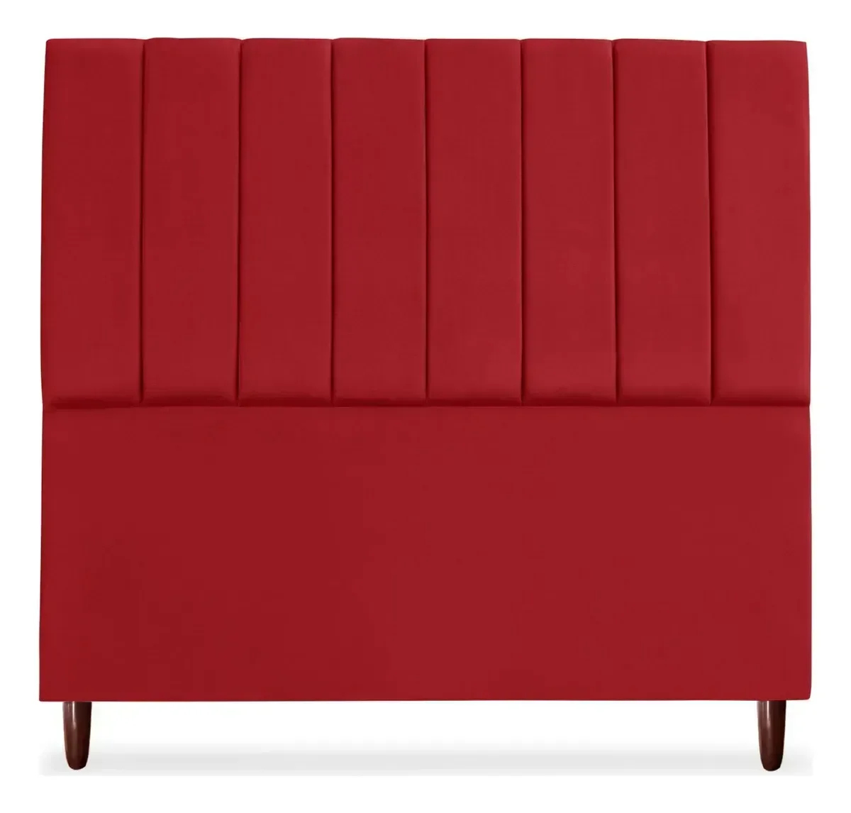 Cabeceira de Cama Box Carla Casal Queen 160 Cm Suede Vermelho do Lar Móveis e Decoração