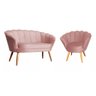 Kit 1 Namoradeira Pétala 1 Poltrona Pétala Decorativa Luxo - 1