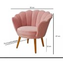 Ver imagem 4 de Kit 1 Namoradeira Pétala 1 Poltrona Pétala Decorativa Luxo