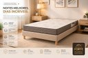 Ver imagem 2 de Cama Box Dobrável Solteiro 188x88x28,5 Base Reforçada em Linho Bege