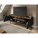 Ver imagem 2 de Rack Sala Turim para Tv até 65 Polegadas com Pés Madeira