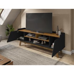 Rack Sala Turim para Tv até 65 Polegadas com Pés Madeira - 2