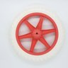 RODA ARO 12 - ARO PP / PNEU EVA - DIVERSAS CORES - ARO ESTRELA CORAL/PNEU BRANCO - 1